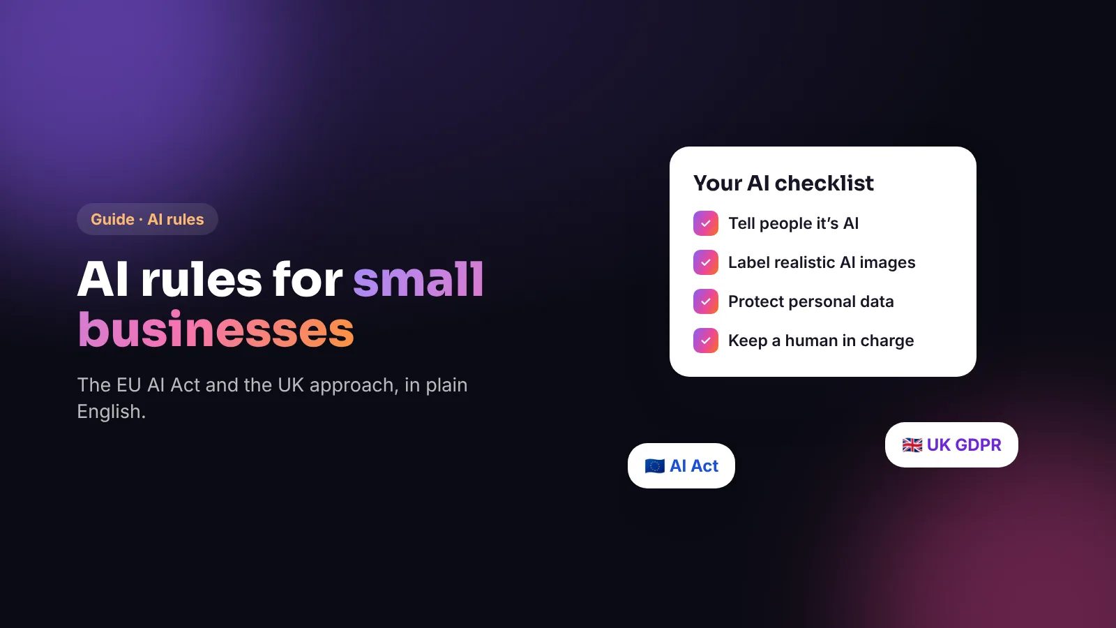 An AI chip with an EU and UK checklist